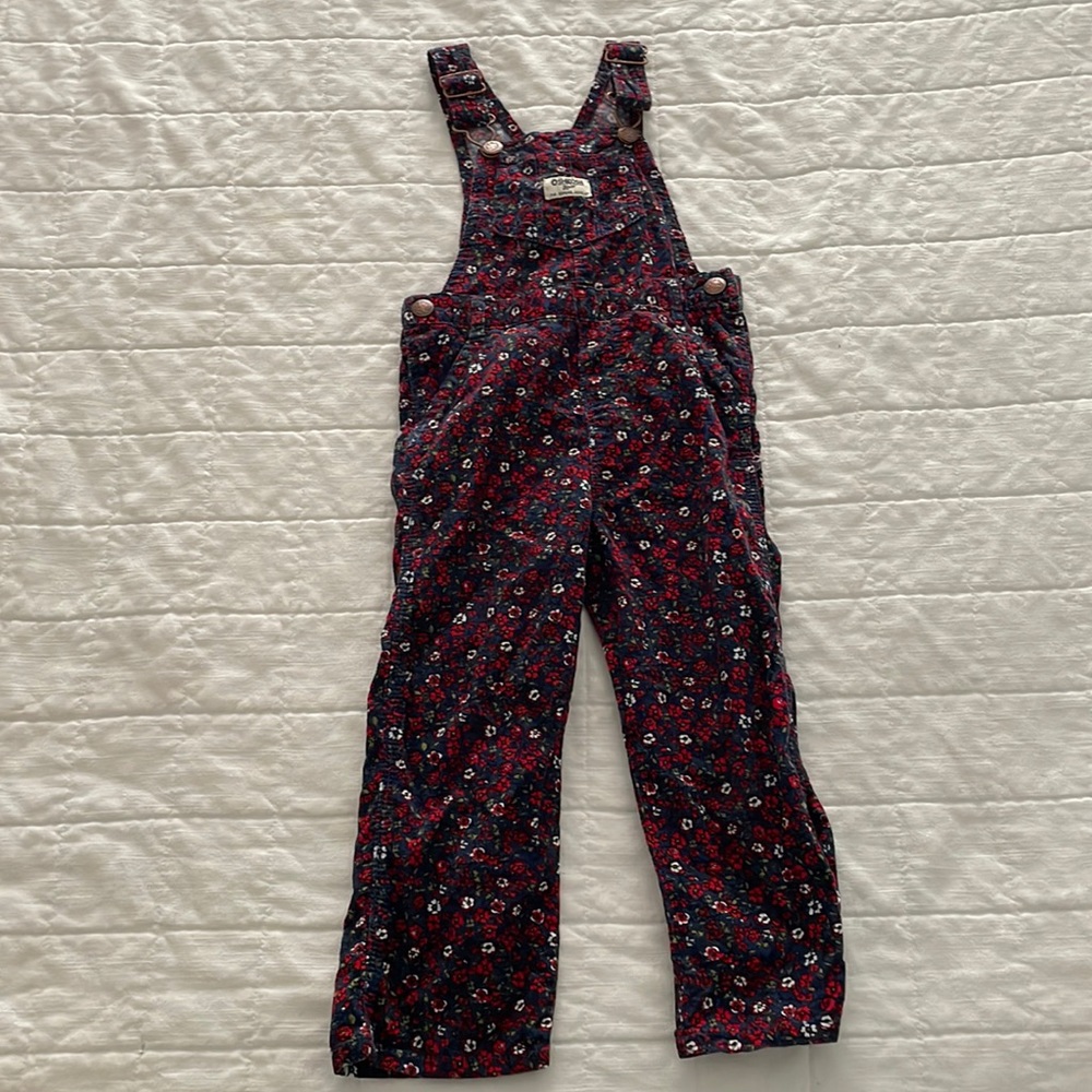3T floral Osh Kosh overalls